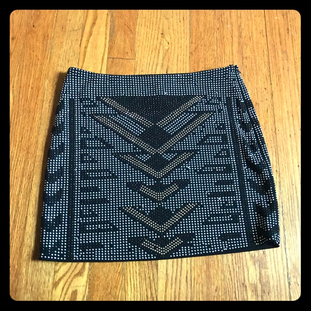 Silver studded  Forever 21 miniskirt size small